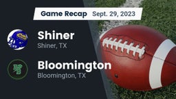 Recap: Shiner  vs. Bloomington  2023