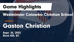 Westminster Catawba Christian School vs Gaston Christian Game Highlights - Sept. 26, 2023