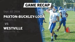 Recap: Paxton-Buckley-Loda  vs. Westville  2016