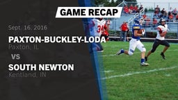 Recap: Paxton-Buckley-Loda  vs. South Newton  2016