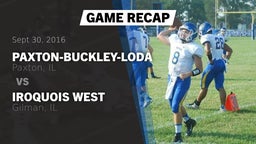 Recap: Paxton-Buckley-Loda  vs. Iroquois West  2016