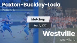 Matchup: Paxton-Buckley-Loda vs. Westville  2017