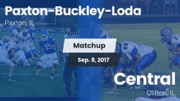 Matchup: Paxton-Buckley-Loda vs. Central  2017