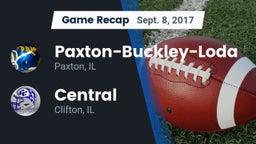 Recap: Paxton-Buckley-Loda  vs. Central  2017