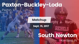 Matchup: Paxton-Buckley-Loda vs. South Newton  2017