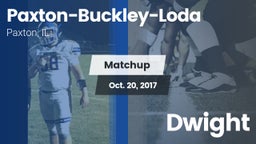 Matchup: Paxton-Buckley-Loda vs. Dwight 2017