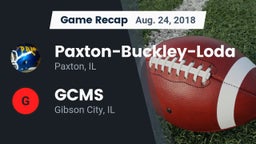 Recap: Paxton-Buckley-Loda  vs. GCMS  2018