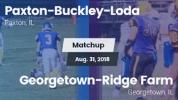 Matchup: Paxton-Buckley-Loda vs. Georgetown-Ridge Farm 2018