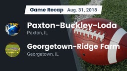 Recap: Paxton-Buckley-Loda  vs. Georgetown-Ridge Farm 2018