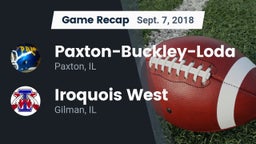 Recap: Paxton-Buckley-Loda  vs. Iroquois West  2018