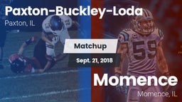 Matchup: Paxton-Buckley-Loda vs. Momence  2018