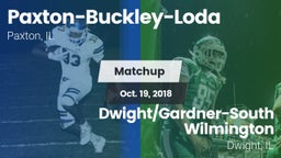 Matchup: Paxton-Buckley-Loda vs. Dwight/Gardner-South Wilmington  2018