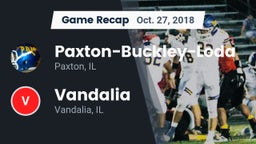 Recap: Paxton-Buckley-Loda  vs. Vandalia  2018