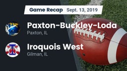 Recap: Paxton-Buckley-Loda  vs. Iroquois West  2019