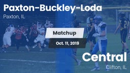 Matchup: Paxton-Buckley-Loda vs. Central  2019