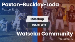 Matchup: Paxton-Buckley-Loda vs. Watseka Community  2019