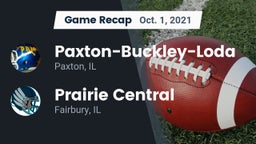 Recap: Paxton-Buckley-Loda  vs. Prairie Central  2021