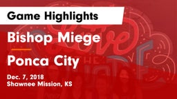 Bishop Miege  vs Ponca City  Game Highlights - Dec. 7, 2018