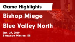 Bishop Miege  vs Blue Valley North  Game Highlights - Jan. 29, 2019