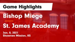 Bishop Miege  vs St. James Academy  Game Highlights - Jan. 8, 2021