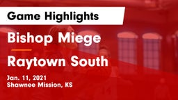 Bishop Miege  vs Raytown South  Game Highlights - Jan. 11, 2021