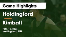 Holdingford  vs Kimball  Game Highlights - Feb. 16, 2023