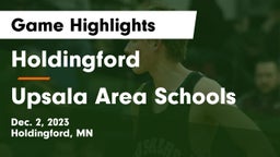 Holdingford  vs Upsala Area Schools Game Highlights - Dec. 2, 2023
