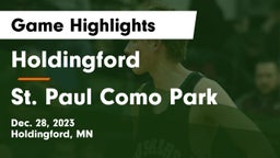 Holdingford  vs St. Paul Como Park  Game Highlights - Dec. 28, 2023