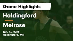 Holdingford  vs Melrose  Game Highlights - Jan. 16, 2024