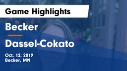 Becker  vs Dassel-Cokato  Game Highlights - Oct. 12, 2019