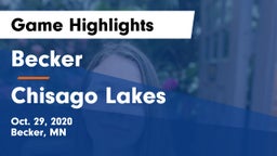 Becker  vs Chisago Lakes  Game Highlights - Oct. 29, 2020