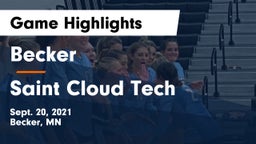 Becker  vs Saint Cloud Tech  Game Highlights - Sept. 20, 2021