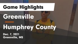 Greenville  vs Humphrey County Game Highlights - Dec. 7, 2021