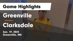 Greenville  vs Clarksdale  Game Highlights - Jan. 19, 2022