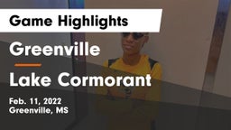 Greenville  vs Lake Cormorant  Game Highlights - Feb. 11, 2022