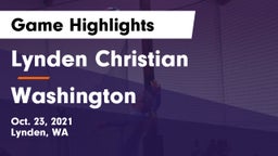 Lynden Christian  vs Washington  Game Highlights - Oct. 23, 2021