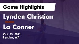 Lynden Christian  vs La Conner  Game Highlights - Oct. 23, 2021