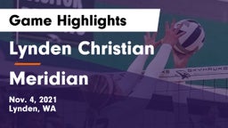 Lynden Christian  vs Meridian  Game Highlights - Nov. 4, 2021