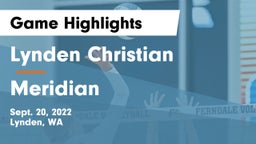 Lynden Christian  vs Meridian  Game Highlights - Sept. 20, 2022