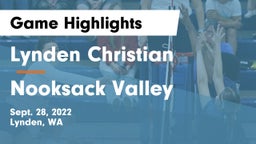 Lynden Christian  vs Nooksack Valley  Game Highlights - Sept. 28, 2022