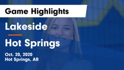 Lakeside  vs Hot Springs  Game Highlights - Oct. 20, 2020