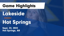 Lakeside  vs Hot Springs  Game Highlights - Sept. 22, 2022