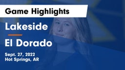 Lakeside  vs El Dorado  Game Highlights - Sept. 27, 2022
