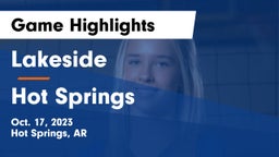 Lakeside  vs Hot Springs  Game Highlights - Oct. 17, 2023