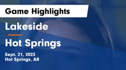 Lakeside  vs Hot Springs  Game Highlights - Sept. 21, 2023