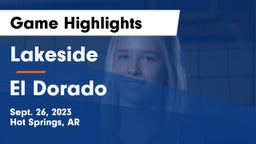 Lakeside  vs El Dorado Game Highlights - Sept. 26, 2023