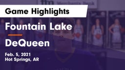 Fountain Lake  vs DeQueen Game Highlights - Feb. 5, 2021