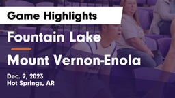 Fountain Lake  vs Mount Vernon-Enola Game Highlights - Dec. 2, 2023