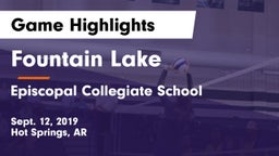 Fountain Lake  vs Episcopal Collegiate School Game Highlights - Sept. 12, 2019