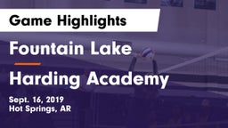 Fountain Lake  vs Harding Academy Game Highlights - Sept. 16, 2019